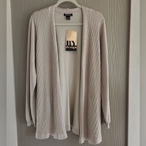 By Design Taupe Cardigan NWT